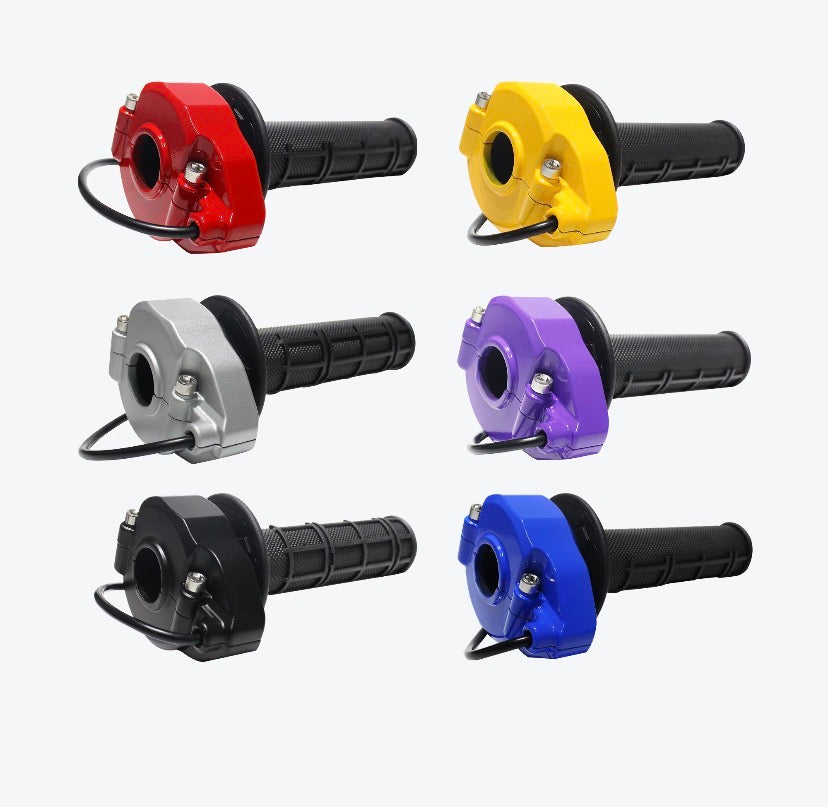 Full twist throttle with grips