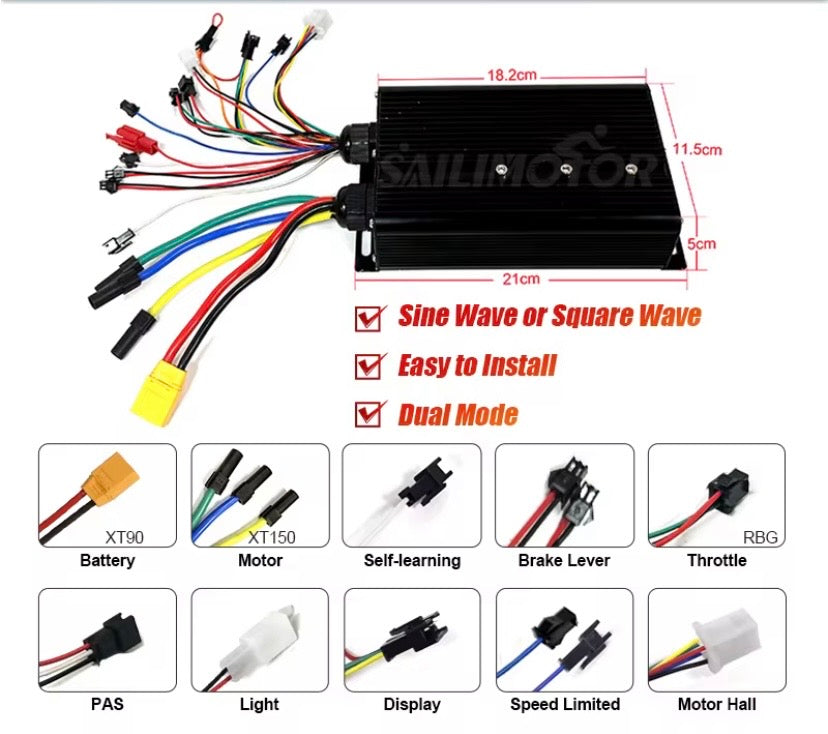 1500W 2000W 3000W trianglebattery Ebike Conversion Kit