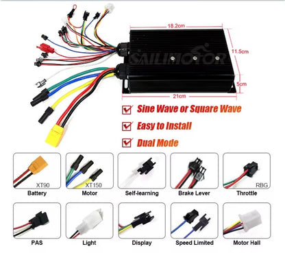 1500W 2000W 3000W trianglebattery Ebike Conversion Kit